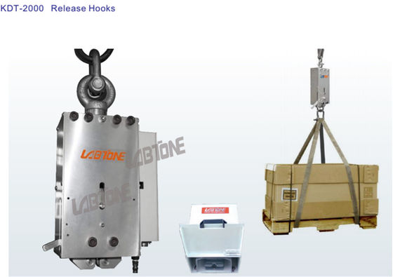 आईएसओ मानक ड्रॉप टेस्टर रिलीज हुक बड़े और भारी पैकेज के लिए 1500KG तक उच्च क्षमता और त्वरित ड्रॉप के साथ